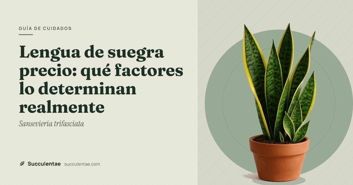 Lengua de suegra precio: qué factores lo determinan realmente